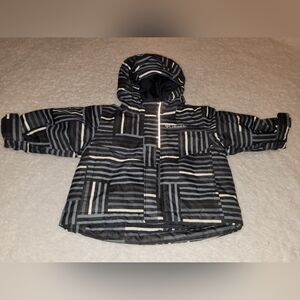 Baby Boy Clothes * Grey & Black Winter Coat * Size 6-12 Months * Columbia *